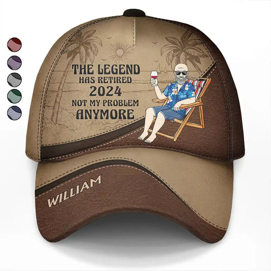 Legendary Legacy Vintage Personalized Classic Cap - The Legend Has Retired