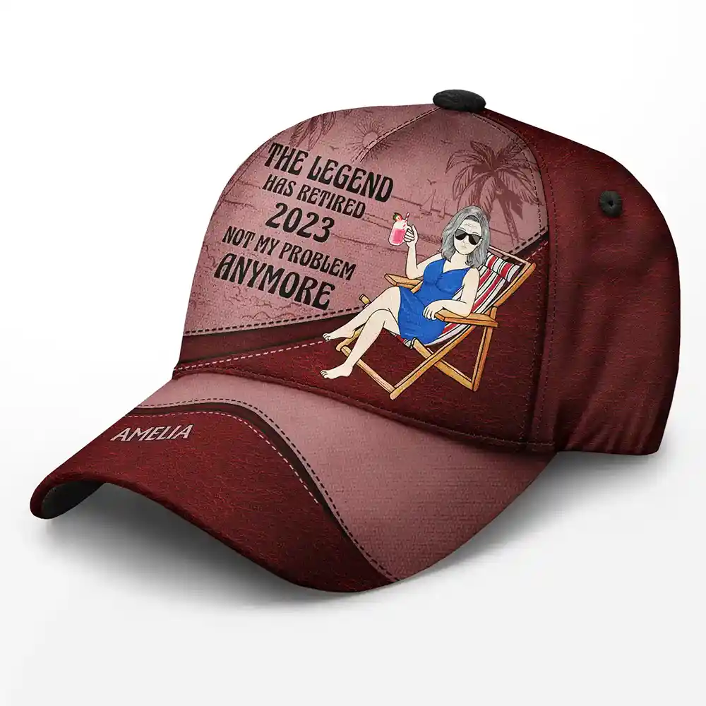 Legendary Legacy Vintage Personalized Classic Cap - The Legend Has Retired