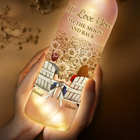 LoveLit Custom Couples Personalized Bottle Light