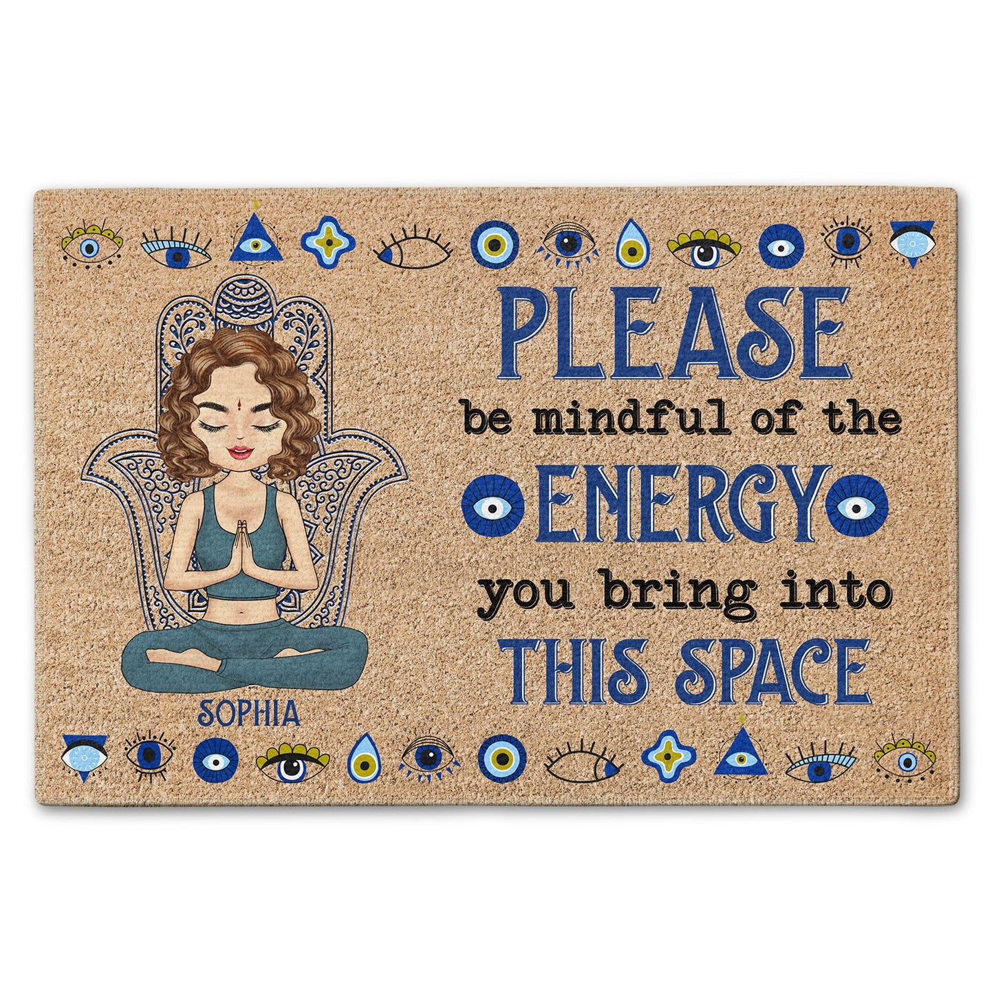 Energy Embrace Personalized Doormat