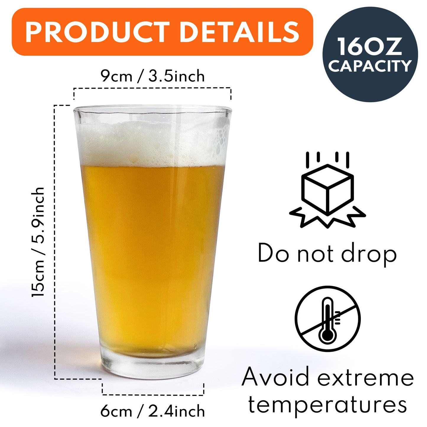 Personalized Tipsy Pint Glass