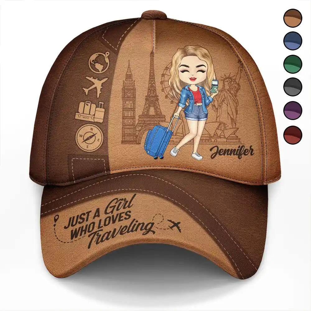 Wanderlust Personalized Classic Cap - Travel Lovers, Travel Therapy