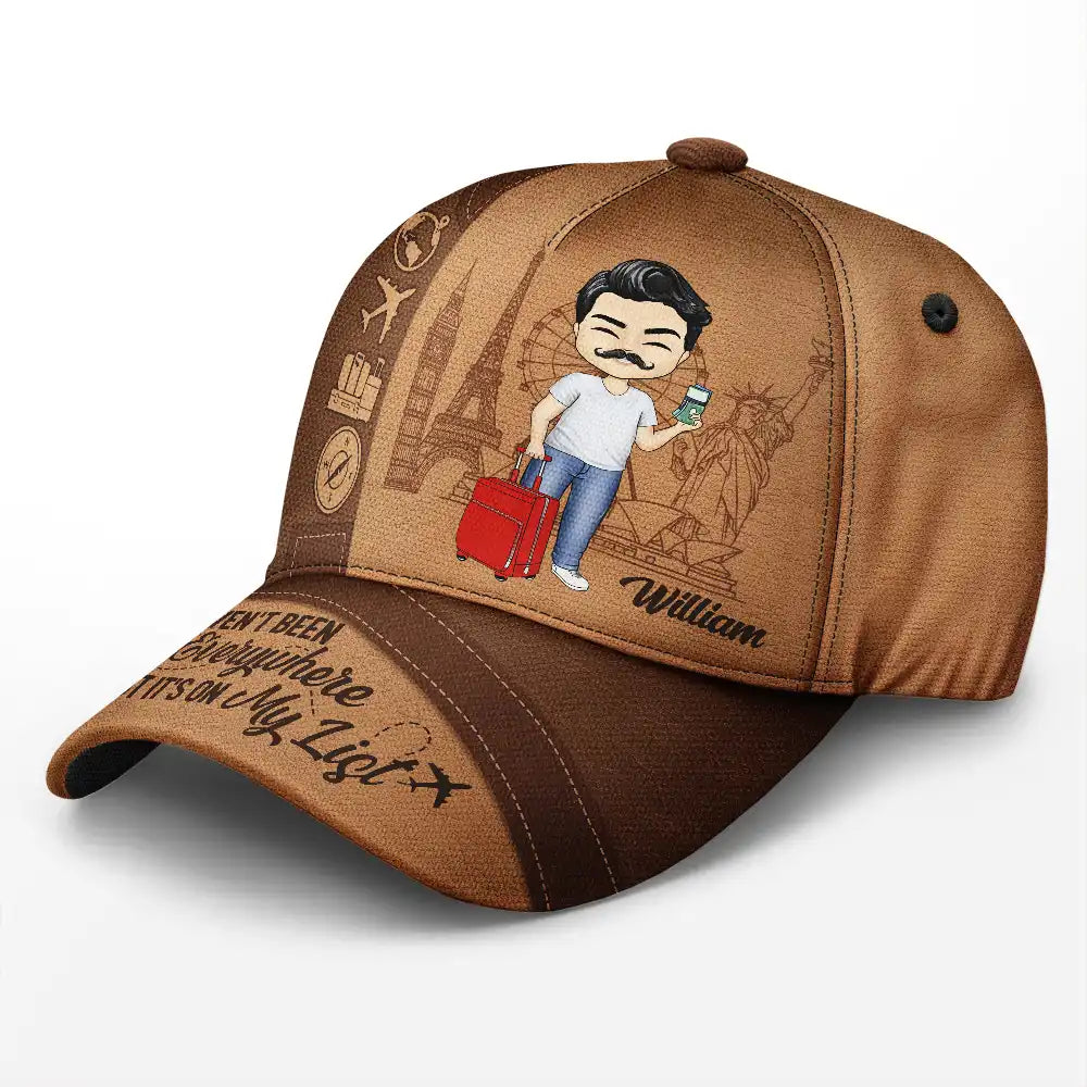 Wanderlust Personalized Classic Cap - Travel Lovers, Travel Therapy