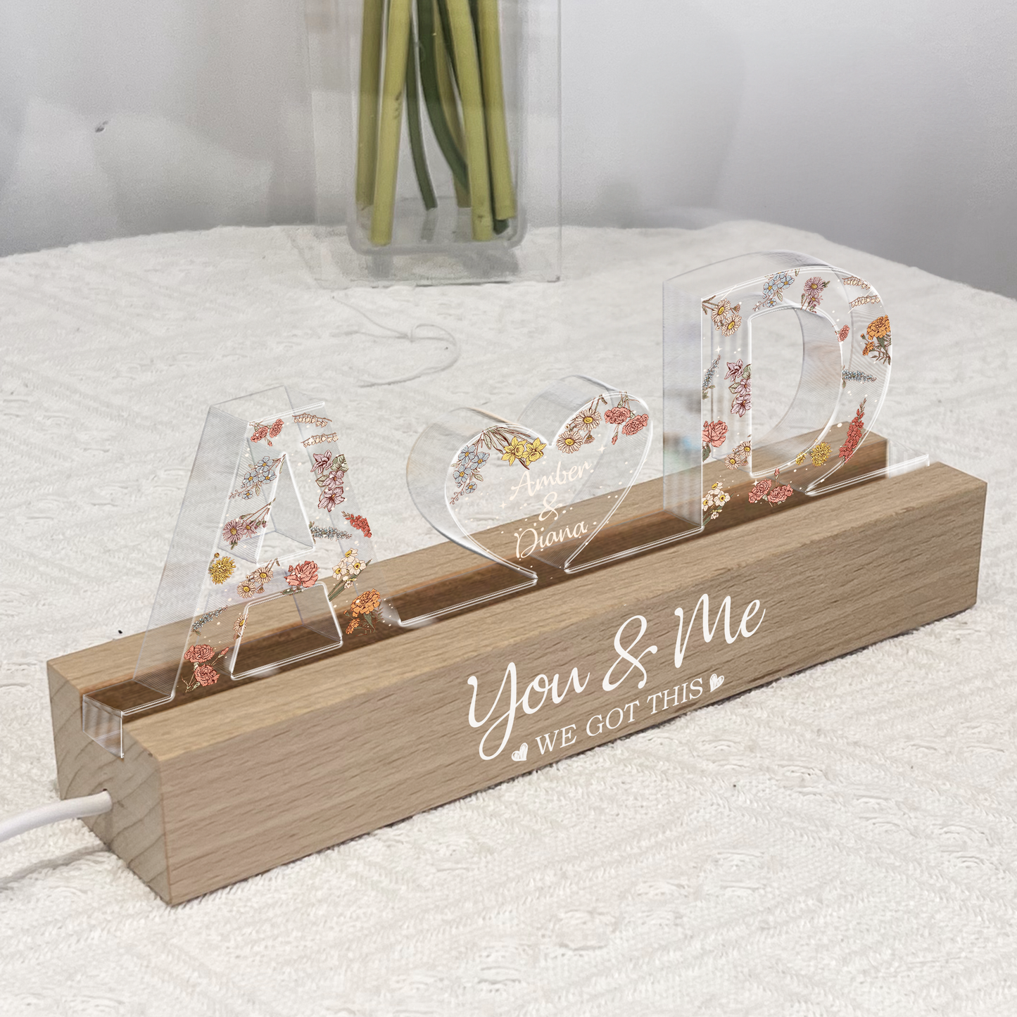 Illuminated Bonds Personalized Night Light