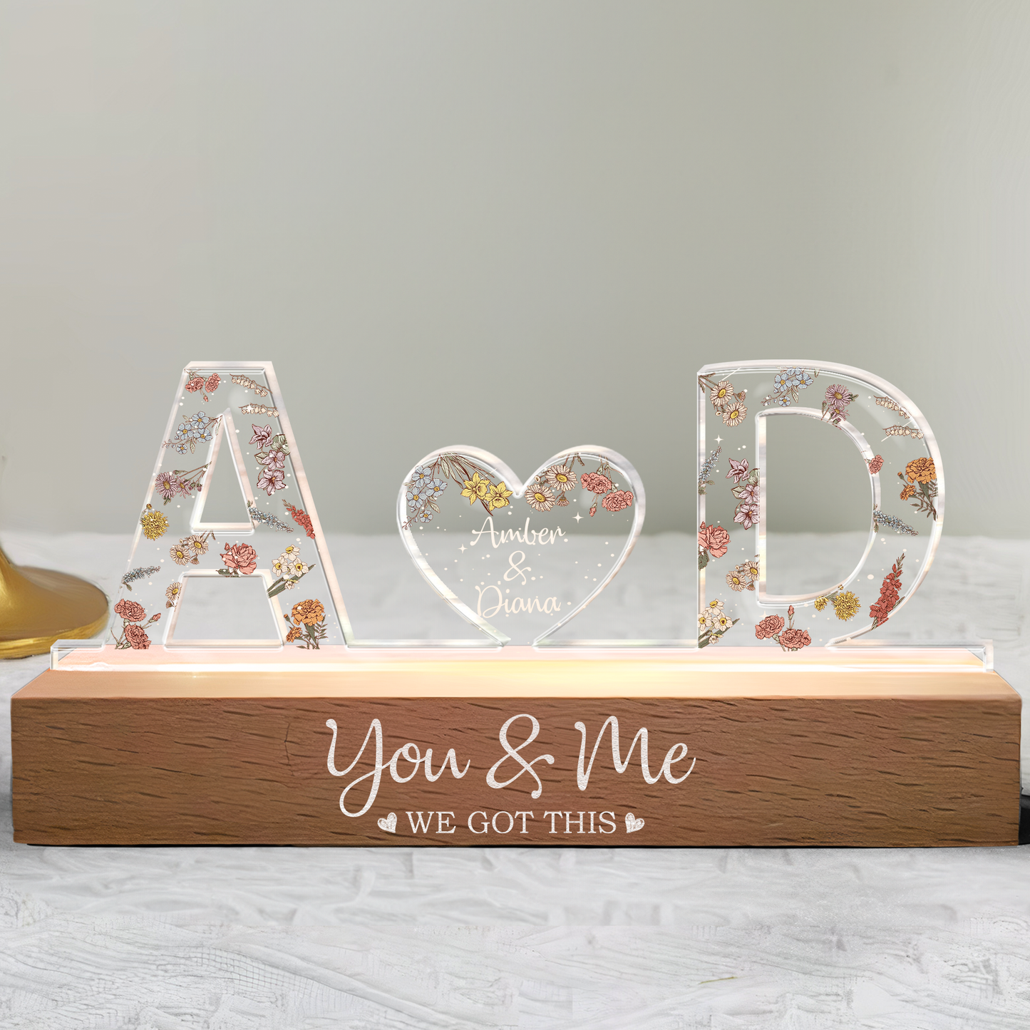 Illuminated Bonds Personalized Night Light