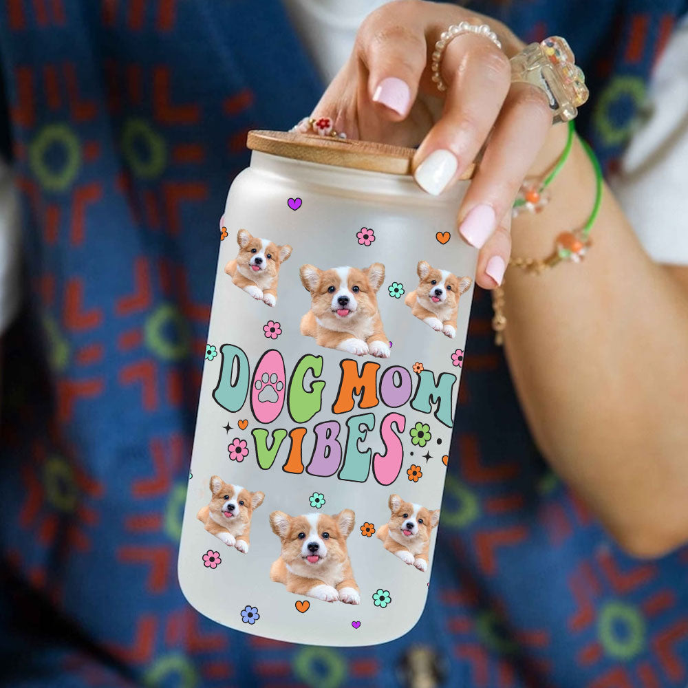 Paws & Personalize: Dog Mom Bottle - Custom Photo And Name