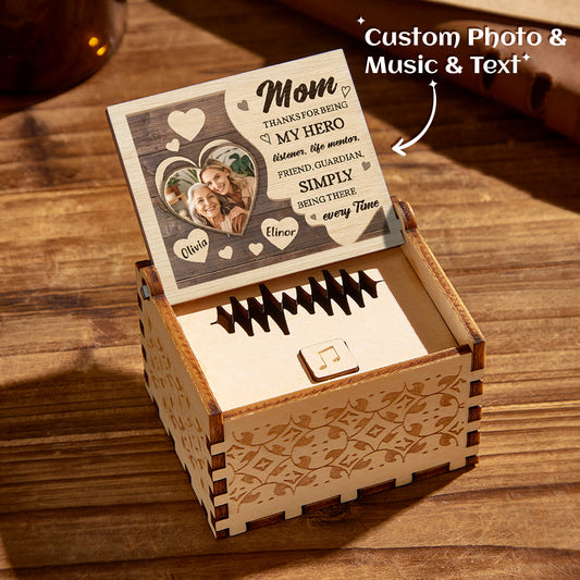 Timeless Treasures: Custom Wooden Heart Music Box