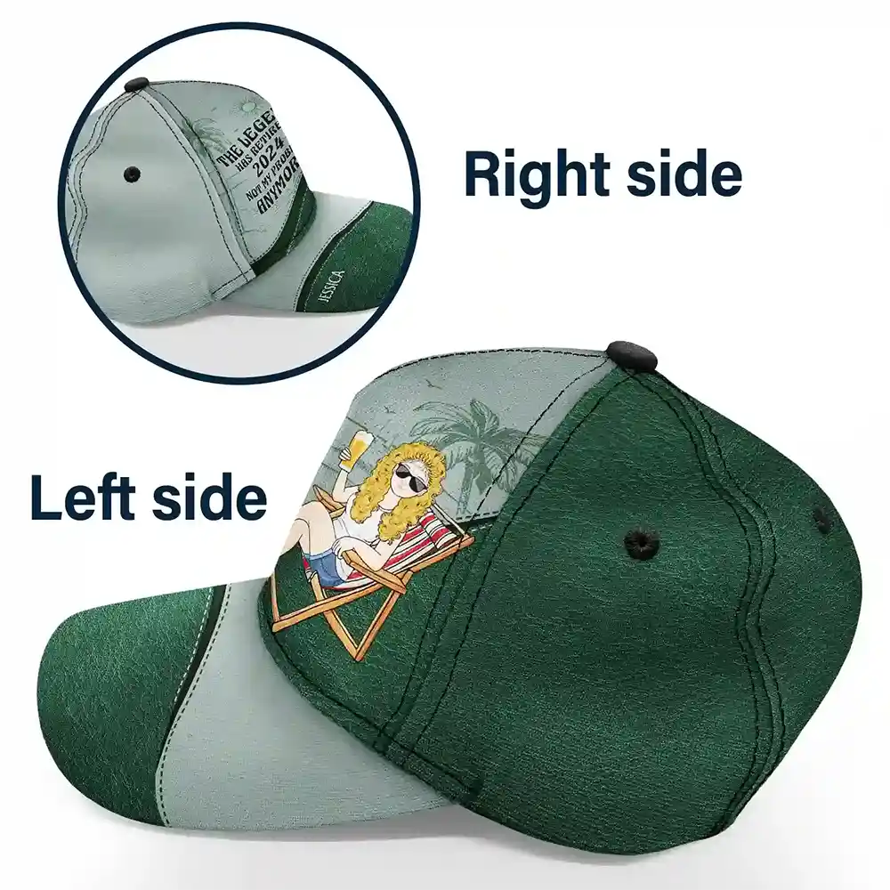 Legendary Legacy Vintage Personalized Classic Cap - The Legend Has Retired