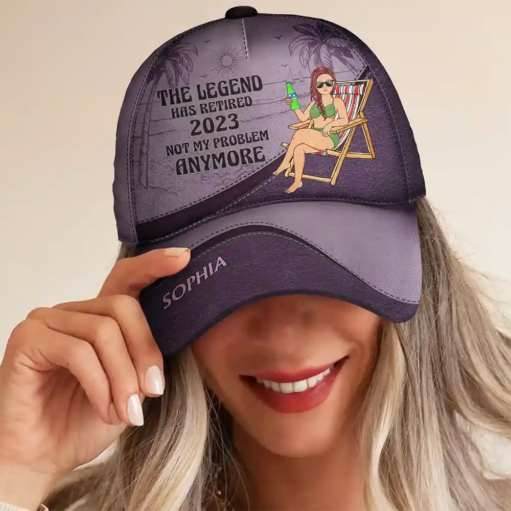 Legendary Legacy Vintage Personalized Classic Cap - The Legend Has Retired
