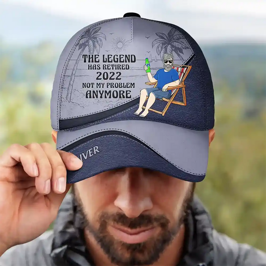 Legendary Legacy Vintage Personalized Classic Cap - The Legend Has Retired