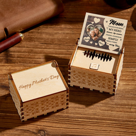 Timeless Treasures: Custom Wooden Heart Music Box